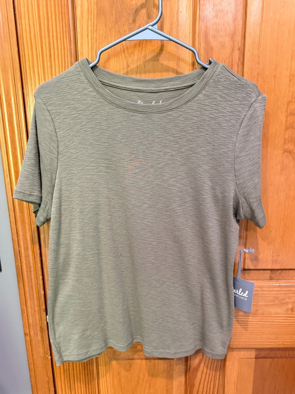 Olive green tshirt- ladies size large